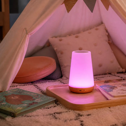RGB Touch Sensor LED Bedside Lamp - USB Rechargeable, 13 Colors & Dimming