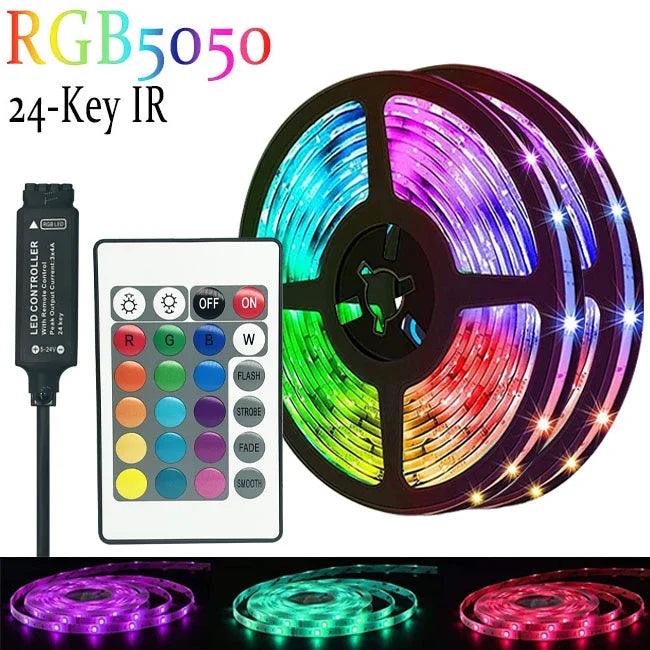 RGBIC 5050 WS2812b LED Strip Lights - Bluetooth App Controlled Chasing Lights - Lumaz