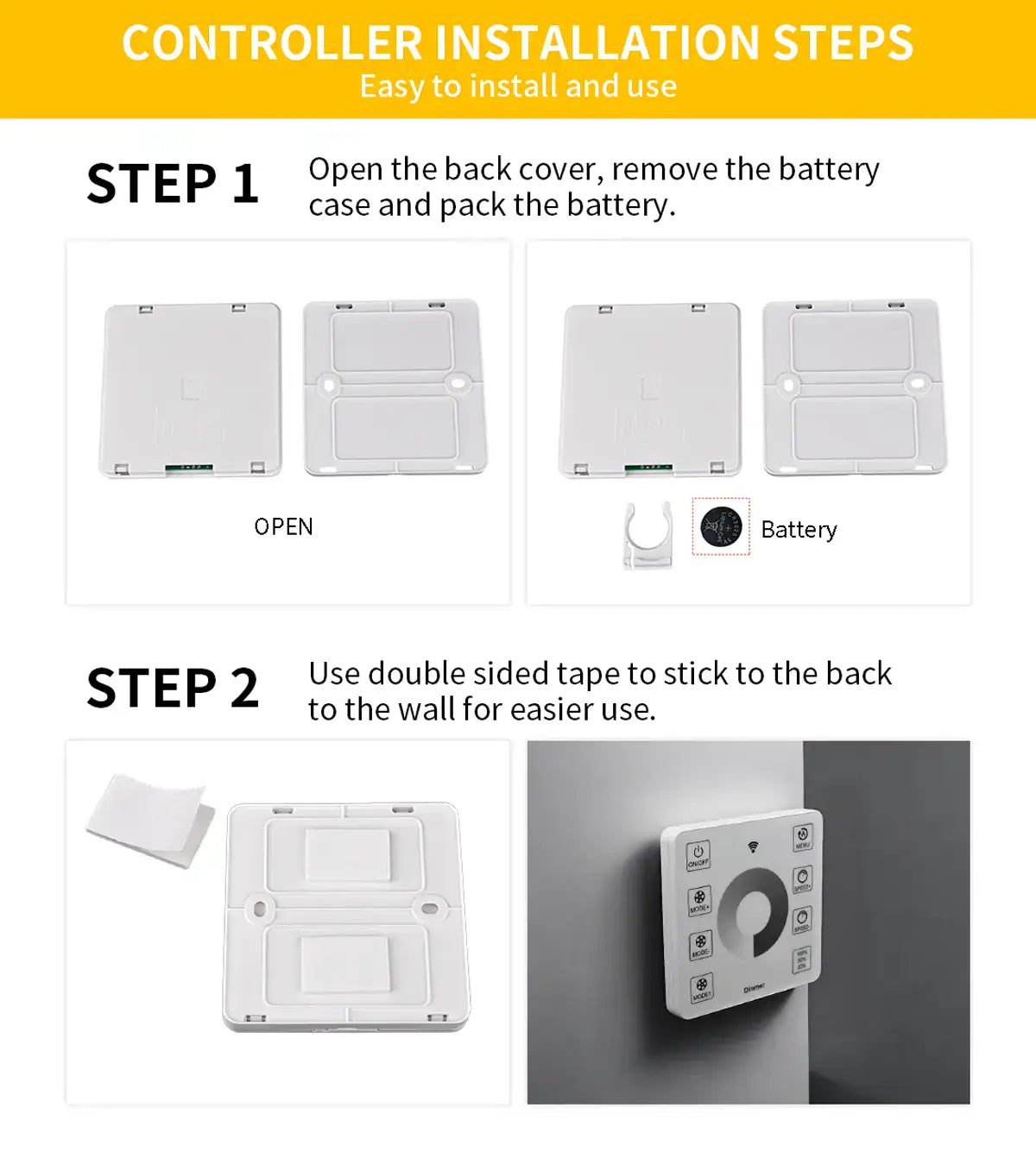 Touch panel installation steps