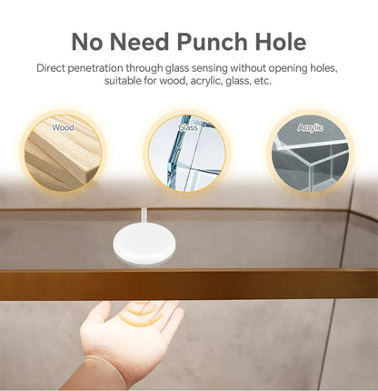 Self-Adhesive COB LED Under Cabinet Lights Penetrating Touch Sensor Neon Tape Lights