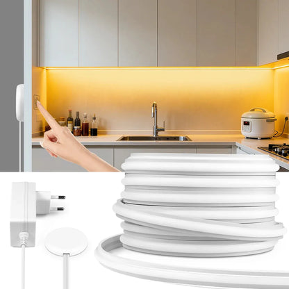 Self-Adhesive COB LED Under Cabinet Lights Penetrating Touch Sensor Neon Tape Lights