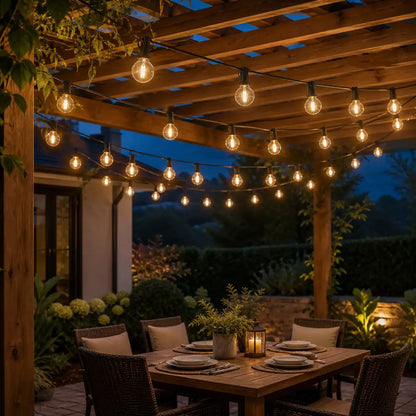 Shatterproof G40 Outdoor LED String Lights - Waterproof, Connectable