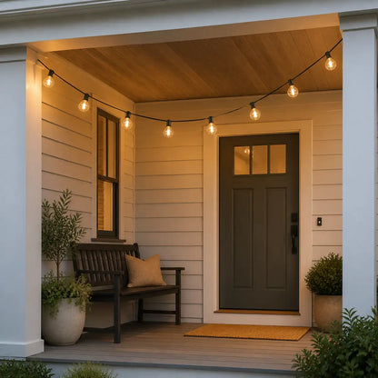 Shatterproof G40 Outdoor LED String Lights - Waterproof, Connectable