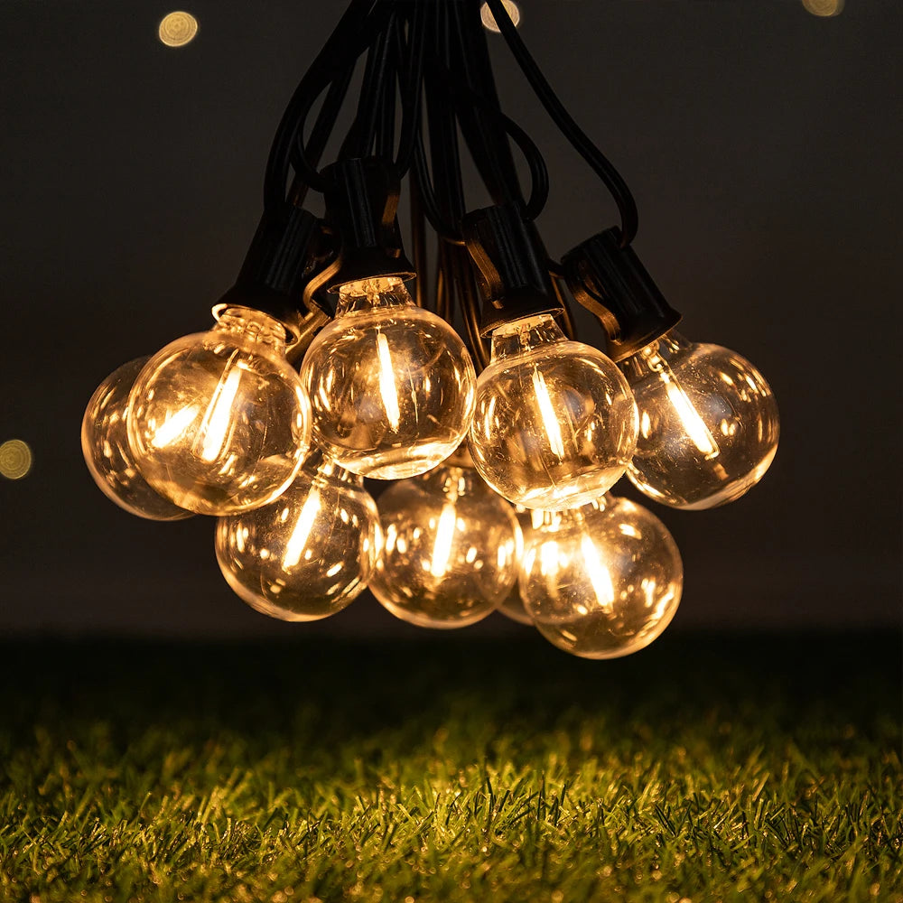 Shatterproof G40 Outdoor String Lights 110V Led String Light Waterproof Connectable - Lumaz