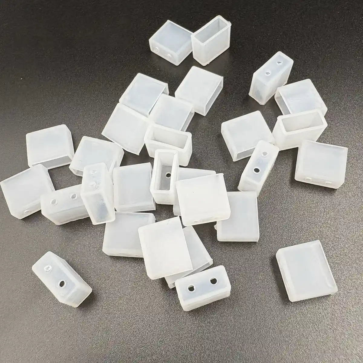 Silicone Neon LED Strip End Caps - 6×12mm, Hole or No-Hole, Waterproof