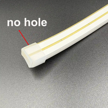 Silicone Neon LED Strip End Caps - 6×12mm, Hole or No-Hole, Waterproof