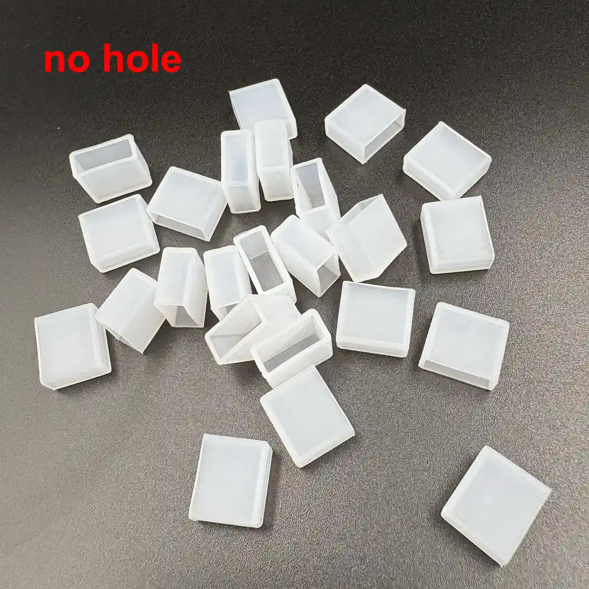 Silicone Neon LED Strip End Caps - 6×12mm, Hole or No-Hole, Waterproof