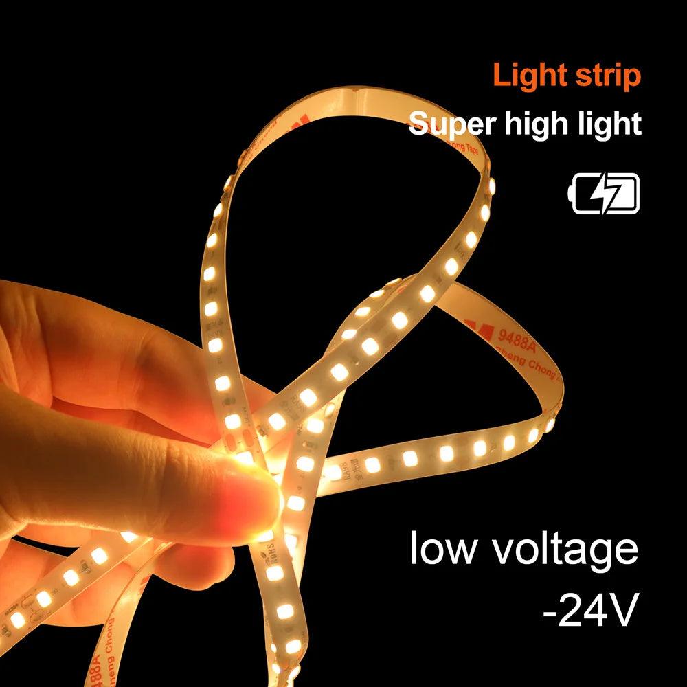 SMD 2835 24V LED Strip Lights With 120 LEDs, RA98, 2700K-6000K - Lumaz