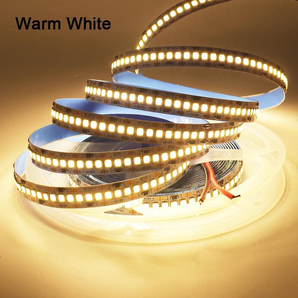 SMD 2835 5V12V24V LED Strip Lights With 3006002400 Pixels LED Tape Light 5M - Lumaz