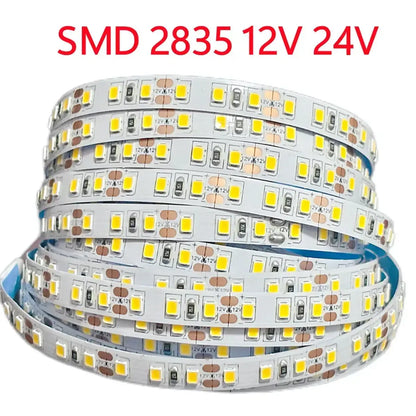 Rubans LED SMD 2835 120 LED/m - DC12V/24V, 9 Couleurs, Flexibles & Sécables