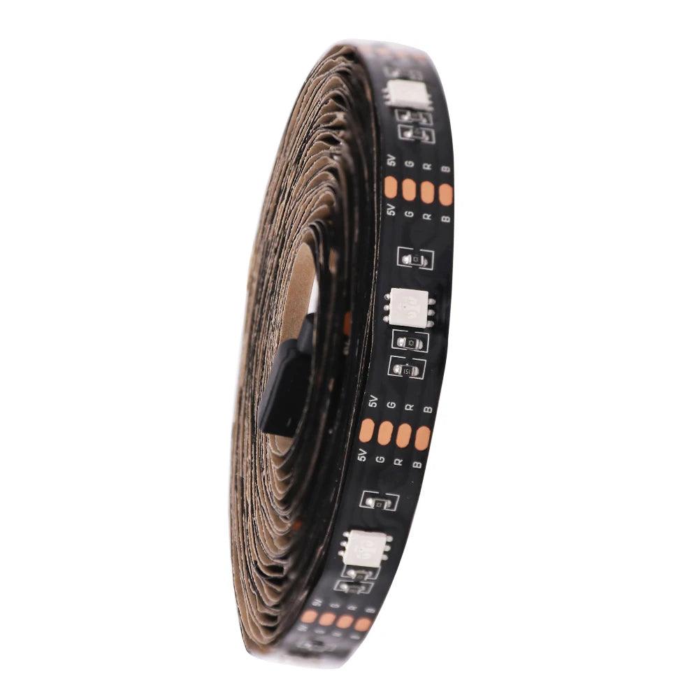 SMD 5050 5V IP21/IP65 RGB LED Strip Lights With 4pin Plug Flexible Tape Lights - Lumaz