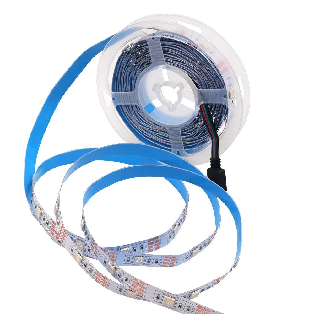 SMD 5050 5V IP21/IP65 RGB LED Strip Lights With 4pin Plug Flexible Tape Lights - Lumaz