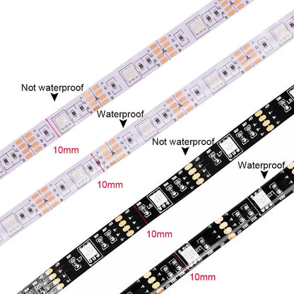 SMD 5050 5V IP21IP65 RGB LED Strip Lights With 4pin Plug Flexible Tape Lights - Lumaz