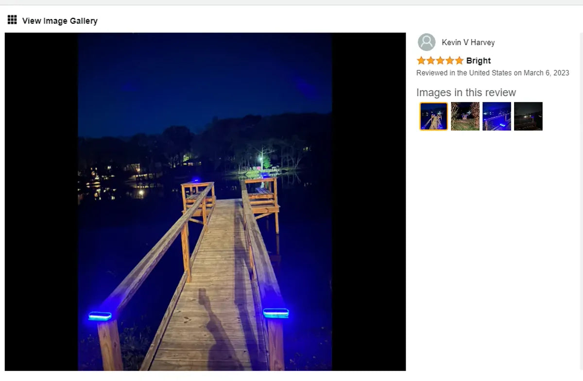 Solar Deck Lights Outdoor Step Lights Waterproof IP68 Stick on Step Stairs Driveway