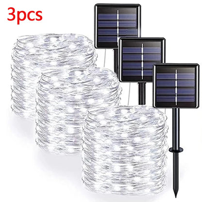 Solar Fairy String Lights LED Solar Outdoor String Lights For Garden Decoration - Lumaz