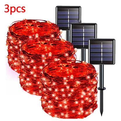 Solar Fairy String Lights LED Solar Outdoor String Lights For Garden Decoration - Lumaz