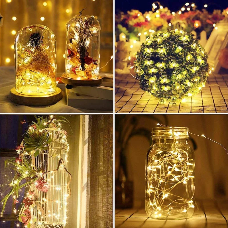 Solar Fairy String Lights, LED Solar Outdoor String Lights For Garden Decoration - Lumaz