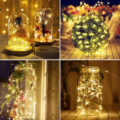 Solar Fairy String Lights LED Solar Outdoor String Lights For Garden Decoration - Lumaz