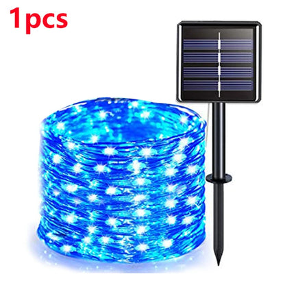 Solar Fairy String Lights LED Solar Outdoor String Lights For Garden Decoration - Lumaz