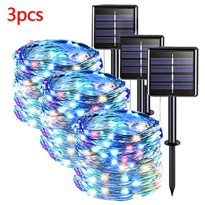 Solar Fairy String Lights LED Solar Outdoor String Lights For Garden Decoration - Lumaz