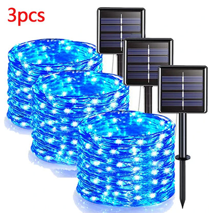 Solar Fairy String Lights LED Solar Outdoor String Lights For Garden Decoration - Lumaz