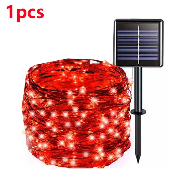 Solar Fairy String Lights LED Solar Outdoor String Lights For Garden Decoration - Lumaz