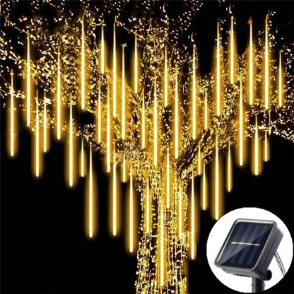 Solar LED Meteor Shower Rain Lights 3050cm 192288 LEDs Outdoor String Lights Waterproof Christmas Decoration - Lumaz