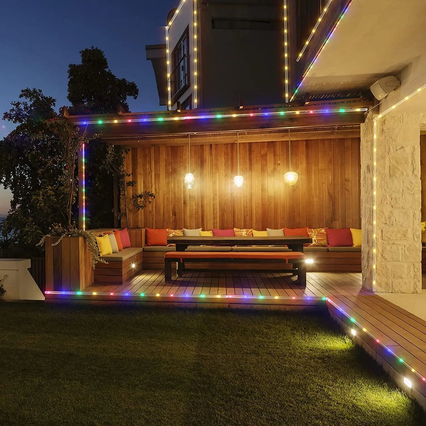 Solar Led Tube Rope Lights For Outdoor Garden Christmas Decoration - Lumaz