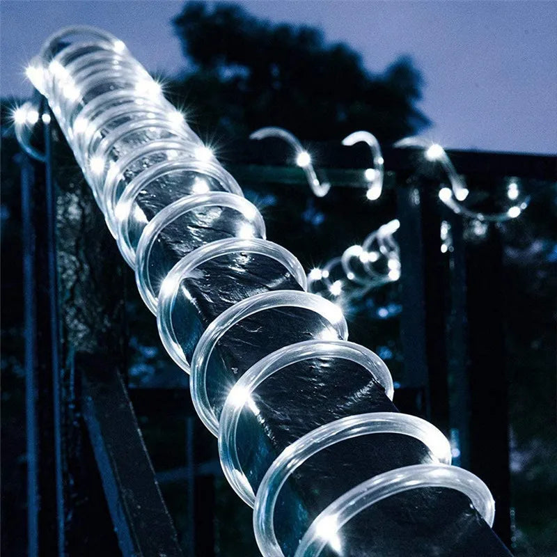 Solar Led Tube Rope Lights For Outdoor Garden Christmas Decoration - Lumaz