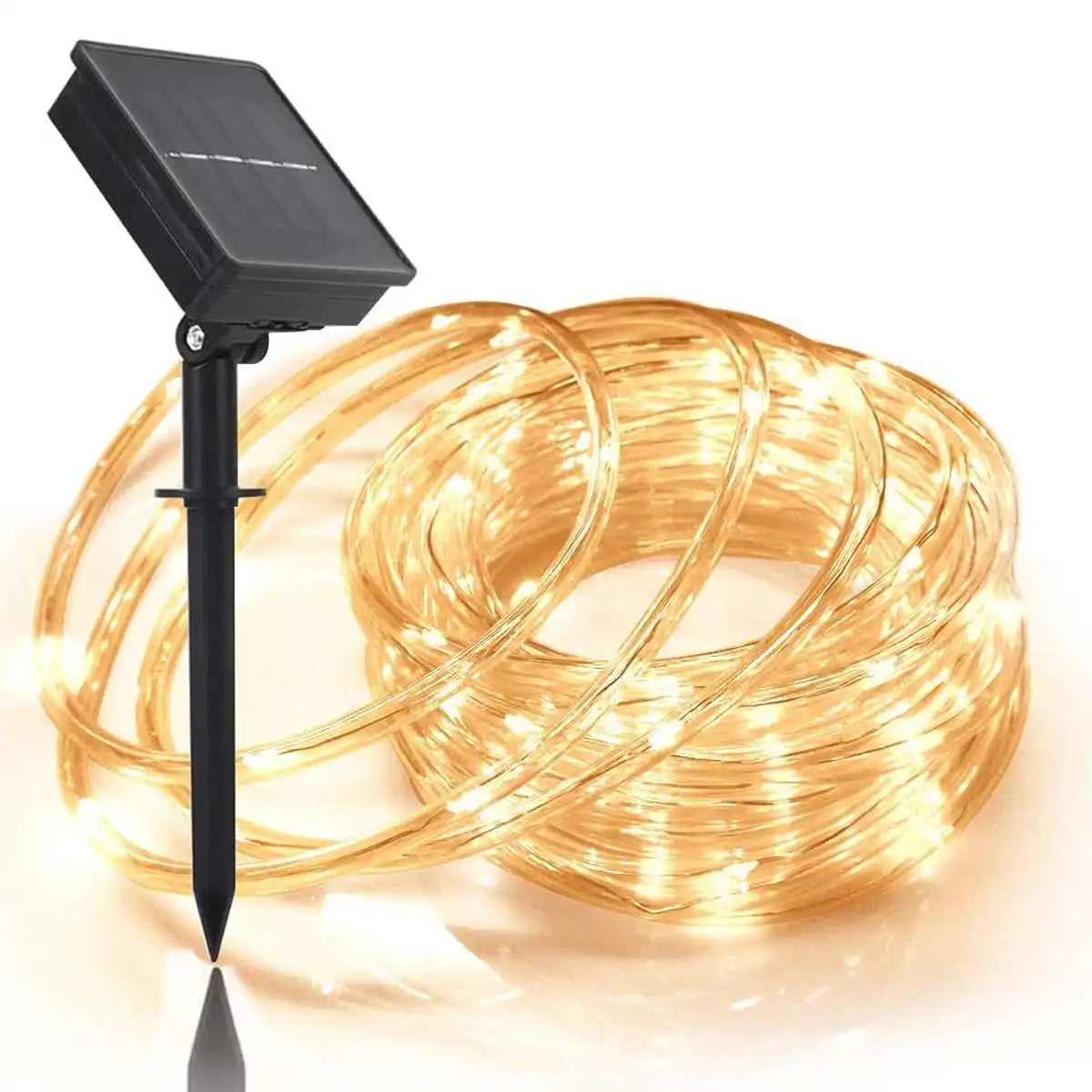 Led Light Rope Solar Solar LED Tube Rope Lights with Light Sensor - 8 Lighting Modes, IP65 ...