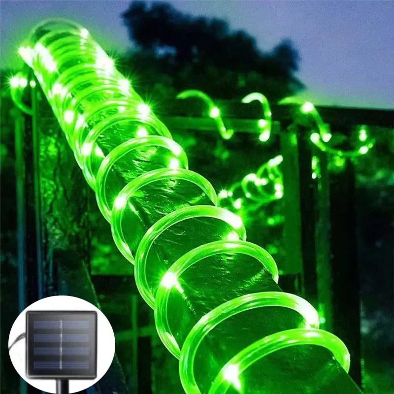 Solar Led Tube Rope Lights For Outdoor Garden Christmas Decoration - Lumaz