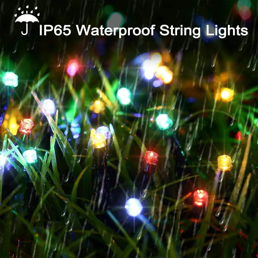 Solar Outdoor String Lights Waterproof Christmas Lights For Patio Garden Decor - Lumaz