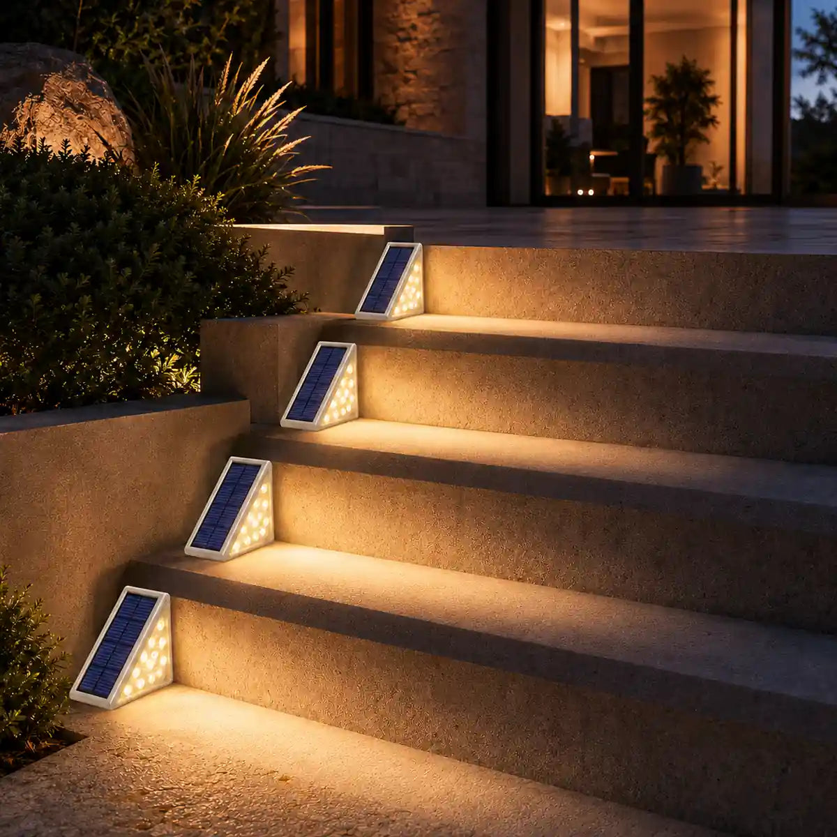 Lampe Solaire de Pont Super Lumineuse - Allumage Automatique, Étanchéité IP67, 80 Lumens, Lampe d'Escalier LED Anti-vol