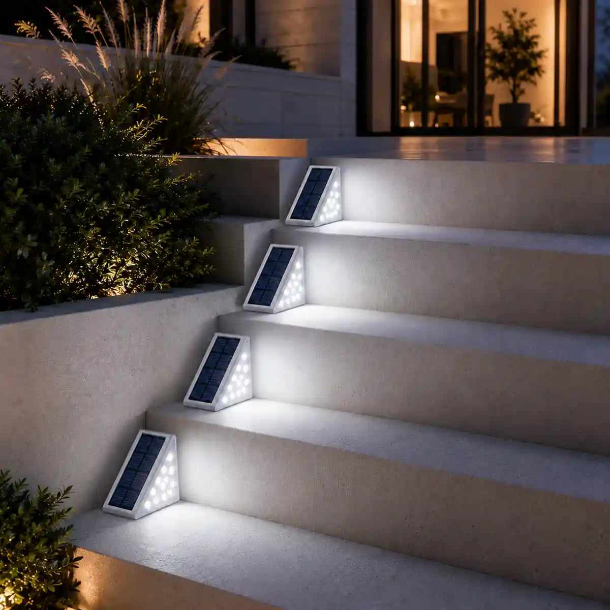 Lampe Solaire de Pont Super Lumineuse - Allumage Automatique, Étanchéité IP67, 80 Lumens, Lampe d'Escalier LED Anti-vol