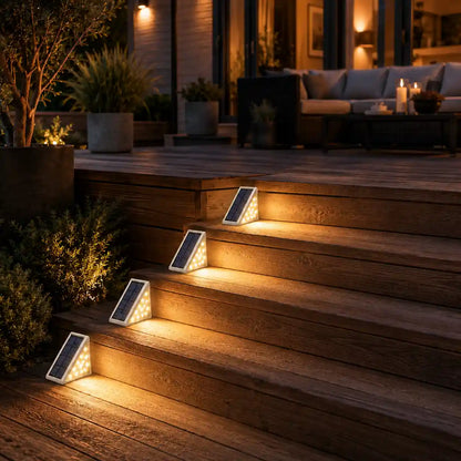 Lampe Solaire de Pont Super Lumineuse - Allumage Automatique, Étanchéité IP67, 80 Lumens, Lampe d'Escalier LED Anti-vol