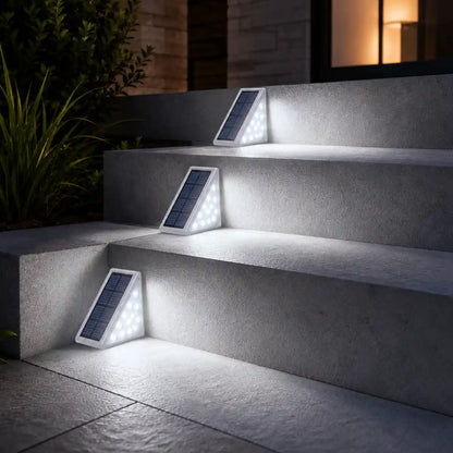 Lampe Solaire de Pont Super Lumineuse - Allumage Automatique, Étanchéité IP67, 80 Lumens, Lampe d'Escalier LED Anti-vol
