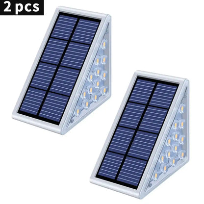 Super Bright Solar Deck Light - Auto On, IP67 Waterproof, 80 Lumens, Anti-theft LED Step Stair Lamp