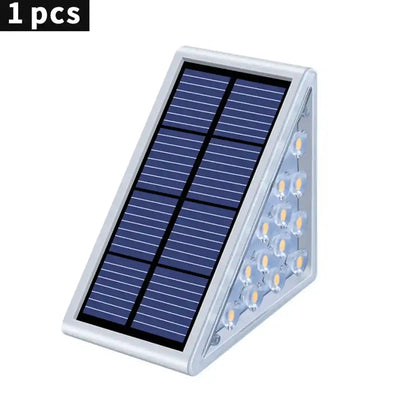 Super Bright Solar Deck Light - Auto On, IP67 Waterproof, 80 Lumens, Anti-theft LED Step Stair Lamp