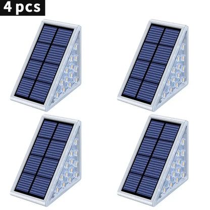 Super Bright Solar Deck Light - Auto On, IP67 Waterproof, 80 Lumens, Anti-theft LED Step Stair Lamp