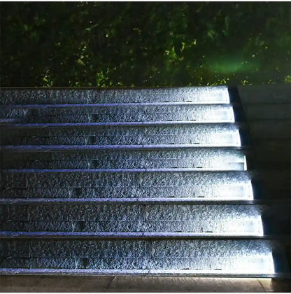 Super Bright Solar Deck Light - Auto On, IP67 Waterproof, 80 Lumens, Anti-theft LED Step Stair Lamp