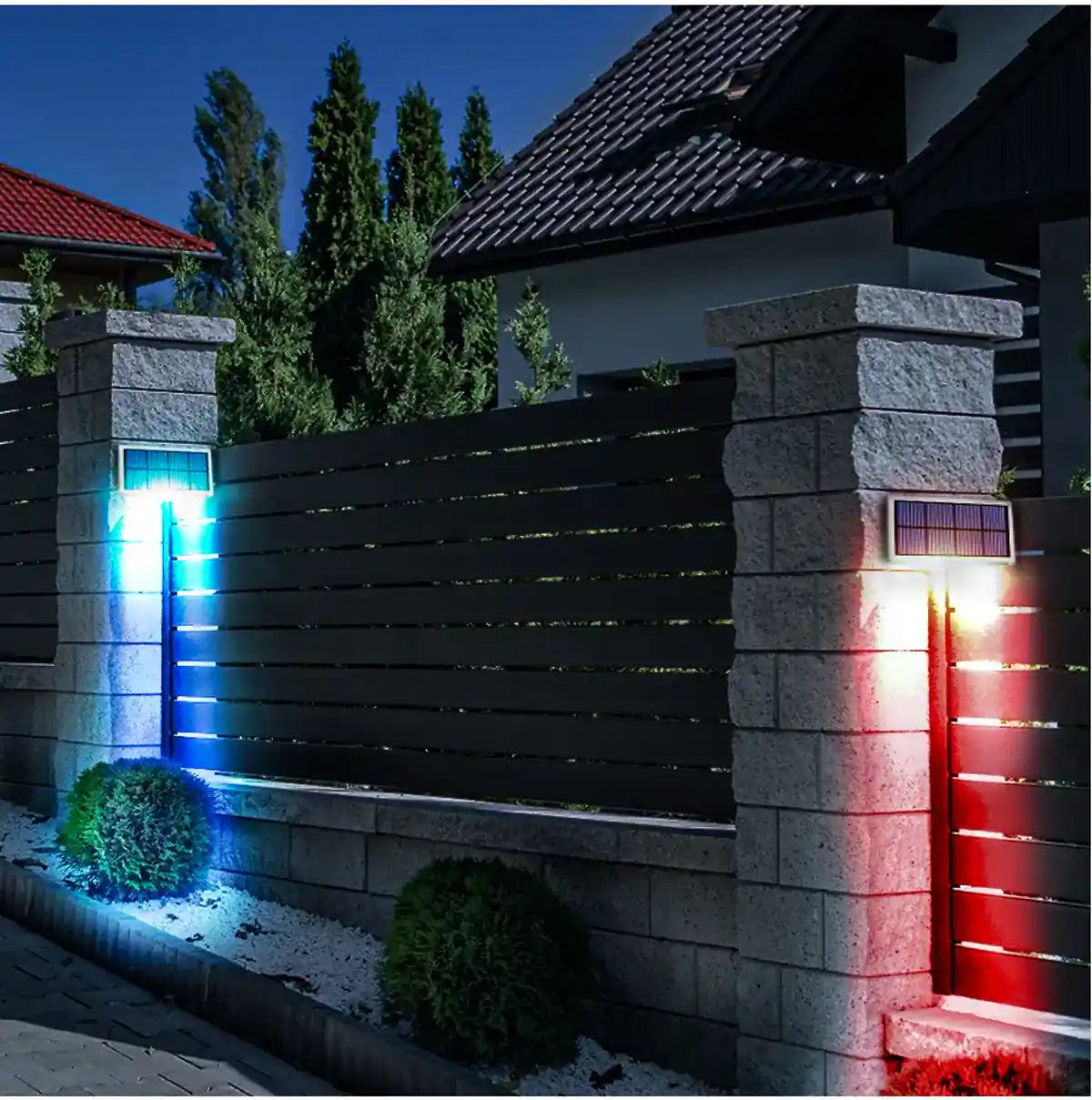 Super Bright Solar Deck Light - Auto On, IP67 Waterproof, 80 Lumens, Anti-theft LED Step Stair Lamp
