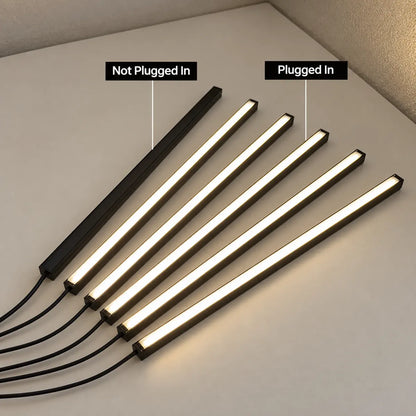 Touch Sensor Slat Wall LED Light Bar Kit - Self-Adhesive, 50/100cm