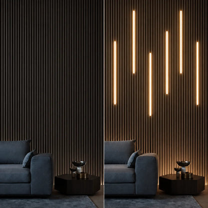 Touch Sensor Slat Wall LED Light Bar Kit - Self-Adhesive, 50/100cm