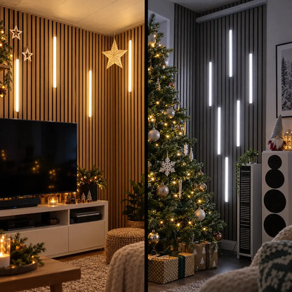 Touch Sensor Slat Wall LED Light Bar Kit - Self-Adhesive, 50/100cm