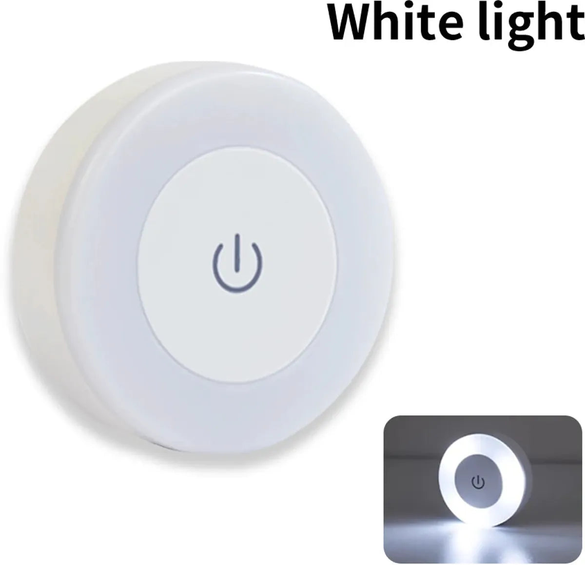 Touch Switch Dimmable LED Puck Lights Rechargeable Night Light with Magnetic