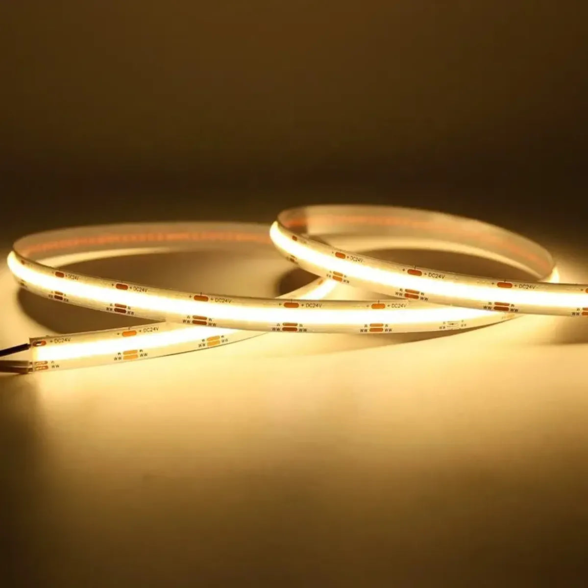 CCT COB strip in 5mm, 8mm, and 10mm widths with 2700K to 6500K range
