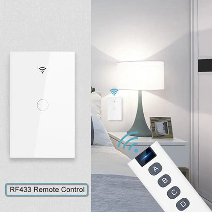 Tuya WiFi Smart Light Switch Wall Touch Switch - Lumaz