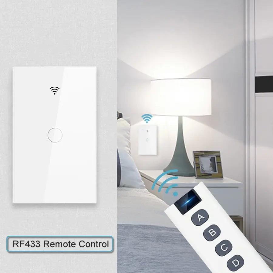 Tuya WiFi Smart Light Switch - Wall Touch Switch - Lumaz