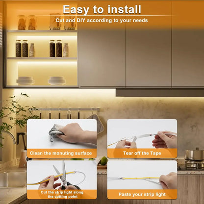 Tuya Zigbee 3.0 COB LED-Lichtleiste – 5V USB, dimmbar 320 LEDs/m, kompatibel mit Alexa Google