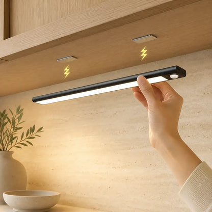 Type-C Rechargeable Under Cabinet LED Light Bar - Smart Motion Sensor, 3 Color